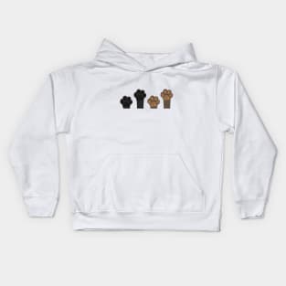 Cute dog&cat paw prints Kids Hoodie